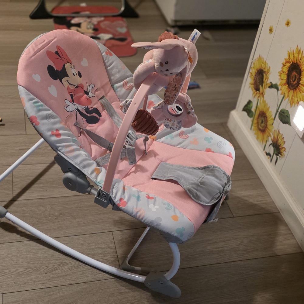 Pink Minnie Mouse Baby Rocker